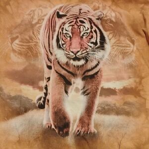 The Mountain Tan Cotton T-Shirt